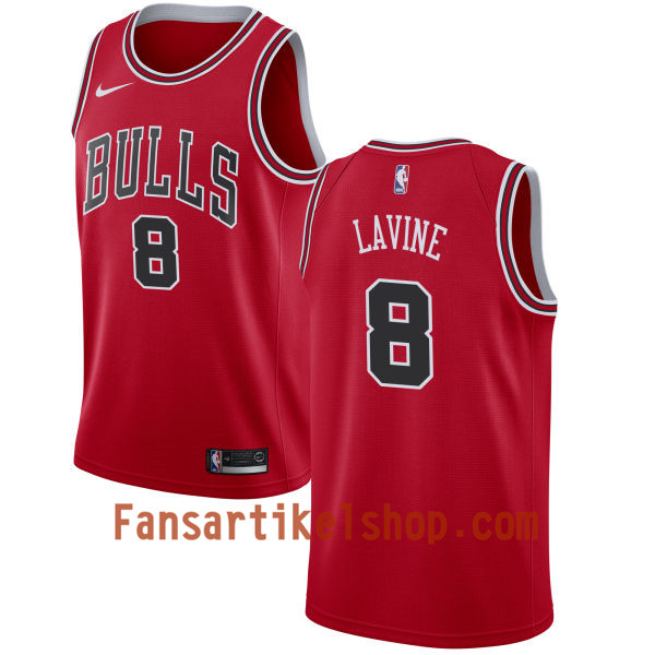 NBA Chicago Bulls Trikot Zach LaVine 8 Nike 2017-18 Rot Swingman - Herren